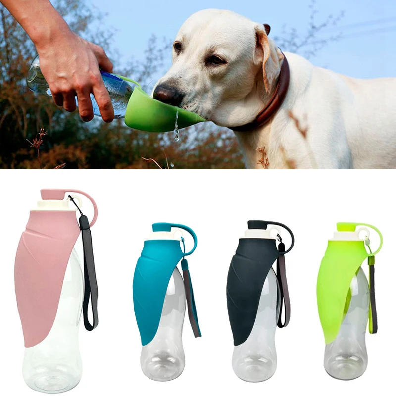 

Силиконовая миска-дозатор с листьями для питья, уличный портативный дозатор для домашних животных, собак, складные бутылки для воды для путешествий