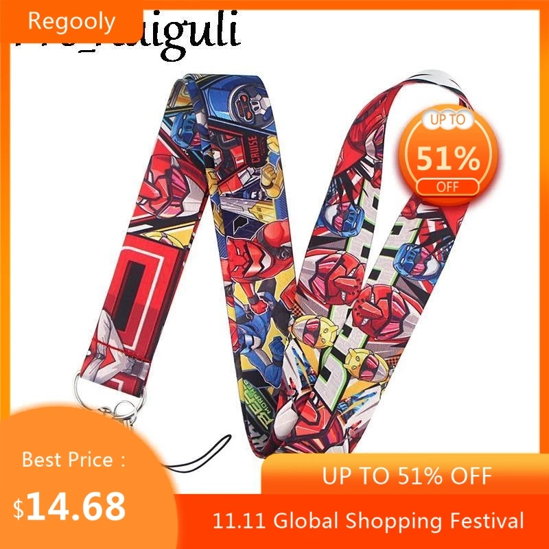 

30pcs Tokumei Sentai Go-Busters Mobile phone with USB badge clip DIY lanyard tether neck key ID card