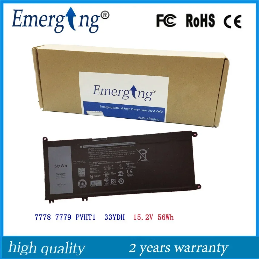 15 2 В 56 Втч новый оригинальный аккумулятор для ноутбука 33YDH Dell Inspiron G3 3579 7778 7779 PVHT1