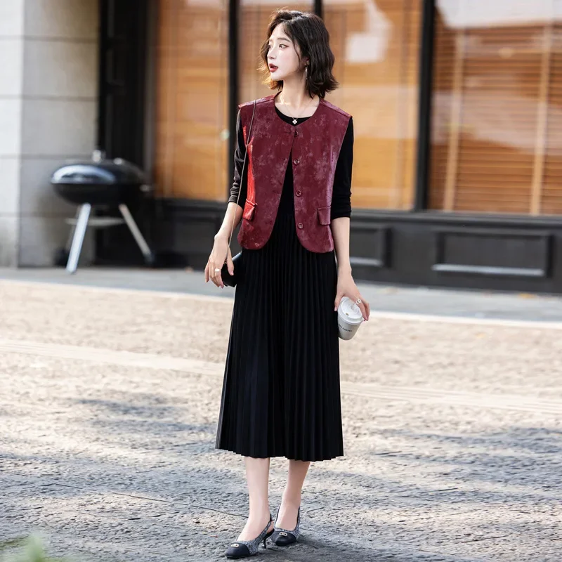 Элегантный твидовый комплект из двух предметов с юбкой Новое поступление модная