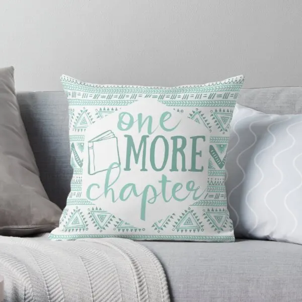 

One More Chapter Pale Blue Tribal Printing Throw Pillow Cover Decor Anime Office Square Throw Case Cushion Pillows not include