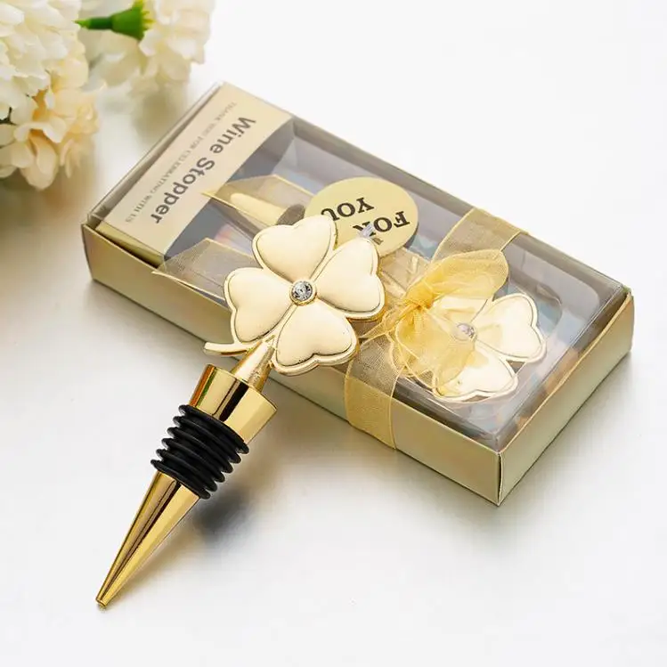 Lucky Clover пробка для бутылки вина четырехлистный клевер красного свадебный подарок