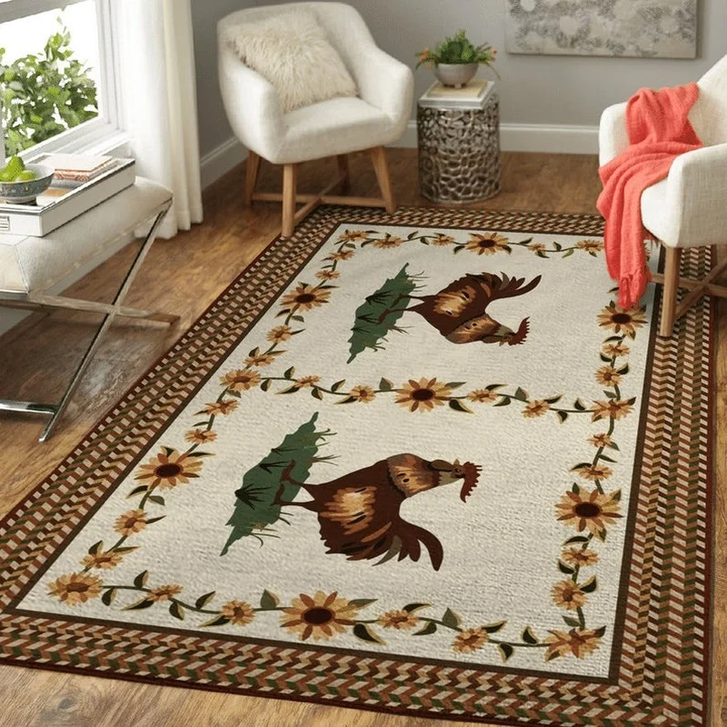 

Rooster Chicken Gift For Annivesy, Father's day, Mother's day, Bithday, Rug for living room, Bed room rug, Carpet Floor