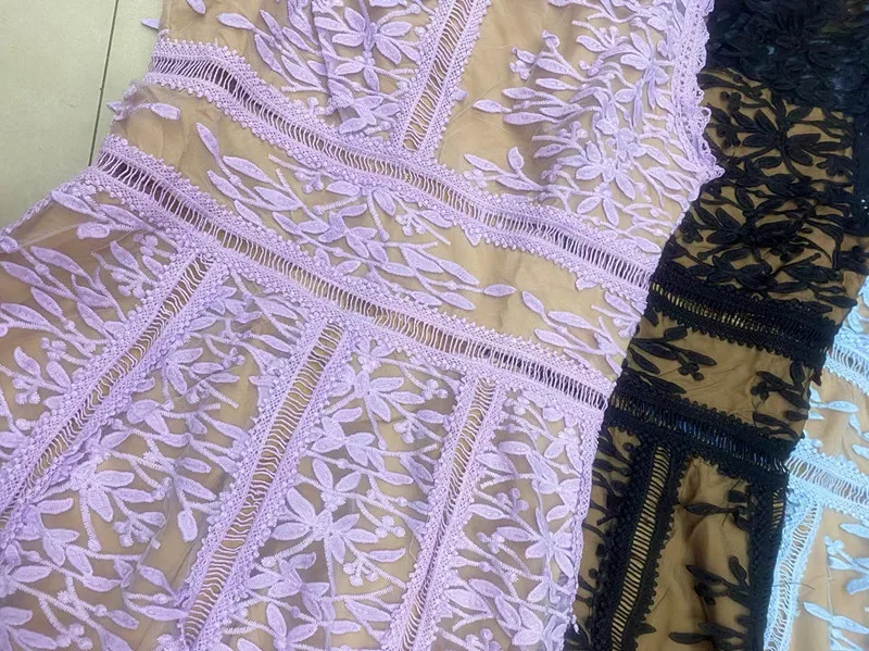 Сказочное платье 2024 модное романтичное Сетчатое для отпуска с вышивкой