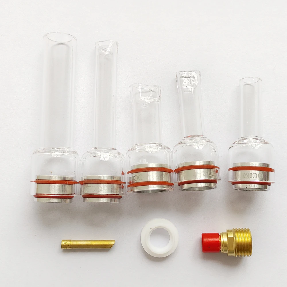 Комплект сварочных насадок Tig газовые линзы L XL удлиненная Стеклянная чаша для