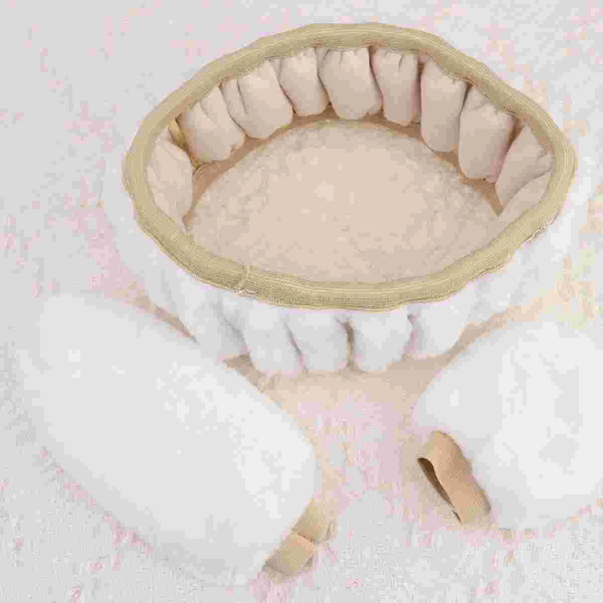 

Car Winter Steering Wheel Cover Plush Handle Auto PullSleeve Protector Cover Set