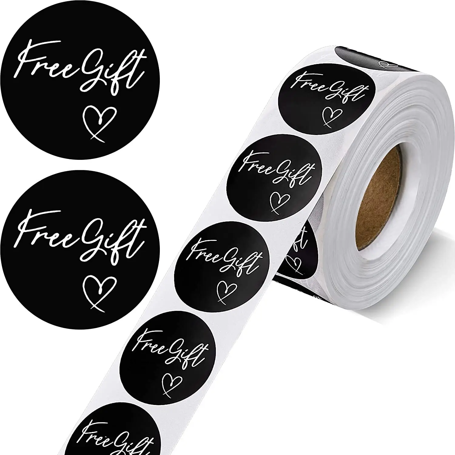 

Free Gift Stickers Thank You Business Sticker Roll 500pcs Round Self-Adhesive Sealing Labels for Packing Mailing Envelopes Tags