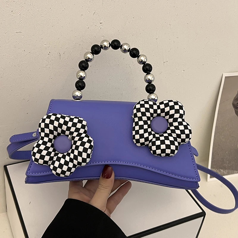 

Fashion Beaded Hand Bags for Women High Quality Shoulder Bag New Purses and Handbags Luxury Designer Crossbody Bag Cute Satchel
