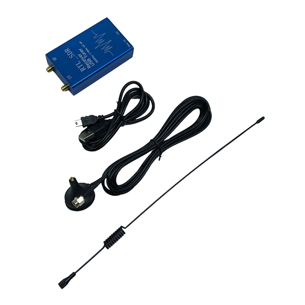 

VHF UHF HF RTL SDR USB Tuner Receiver for Computer Android Phone AM FM Radio Communication Receiver with Antenna