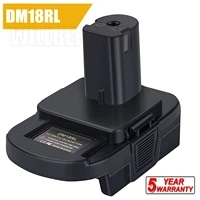 dm18rl battery adapter for dewalt for milwaukee 20v18v li ion battery convert to for ryobi 18v p108 abp1801 battery