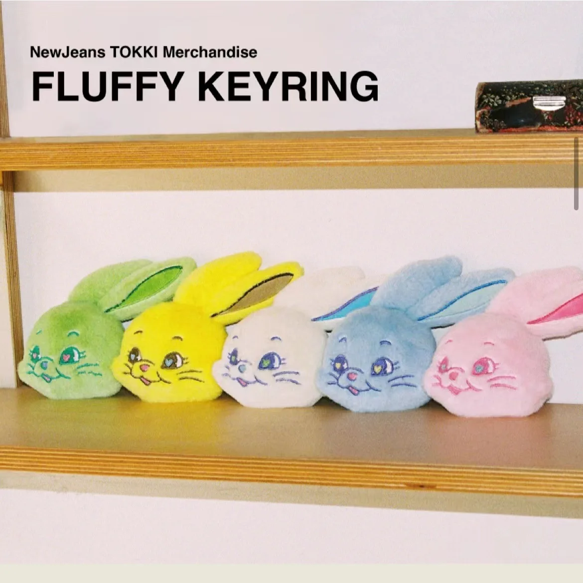

2023 New Products Newjeans Plush Rabbit Charm Keychain MINJI HANNI DANIELLE HAERIN HYEIN Keyring Bag Accessories Kpop Fans Gift