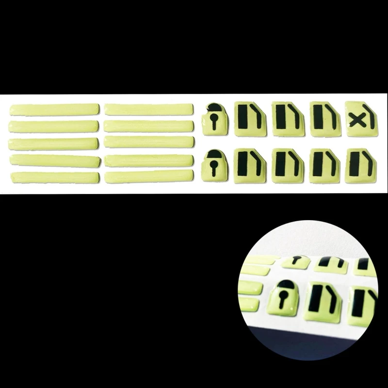 Lift Button Stickers Luminous Repair Decal Car Door Window Personal Auto Element T21E |