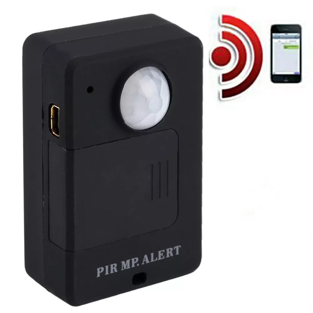 

Mini PIR Motion Sensor Wireless Infrared GSM Alarm Monitor Motion Detector Detection Home Anti-theft System with EU Plug Adapter