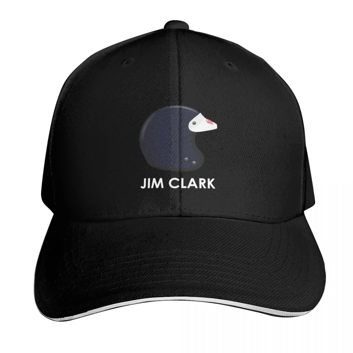 Фото Бейсболка Jim Clark - Helmet & Name, черная, из пеноматериала, для вечеринок, для мужчин, военная тактическая кепка, женская, мужская №1