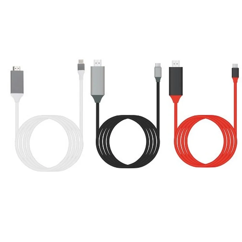 

USB 3.1 Usb C To HDMI-compatible 4K Adapter Cable 2M Type C To HDMI-compatible Cable for Samsung Galaxy S9/S8/Note 9 Huawei