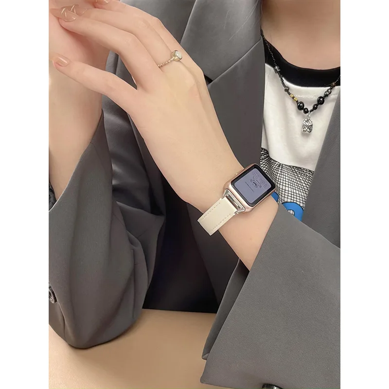 Genuine Leather Strap For Huawei band 8/7/6/6pro NFC Correa Bracelet Watchband for Honor band 6/7 strap Woman Men Belt