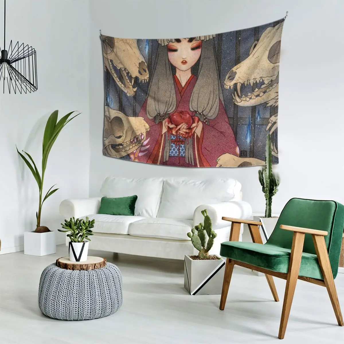 Гобелен Appeasement-TeaKitsune Fox Yokai