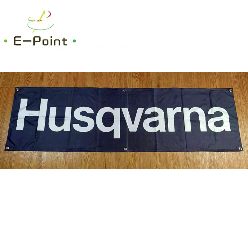 

130GSM 150D Material Sweden Husqvarna Racing Banner 1.5ft*5ft (45*150cm) Size for Home Flag Indoor Outdoor Decor yhx033