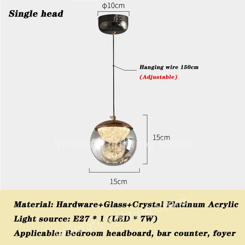 

NORMICHY Подвесной светильник из стекла 6 головок