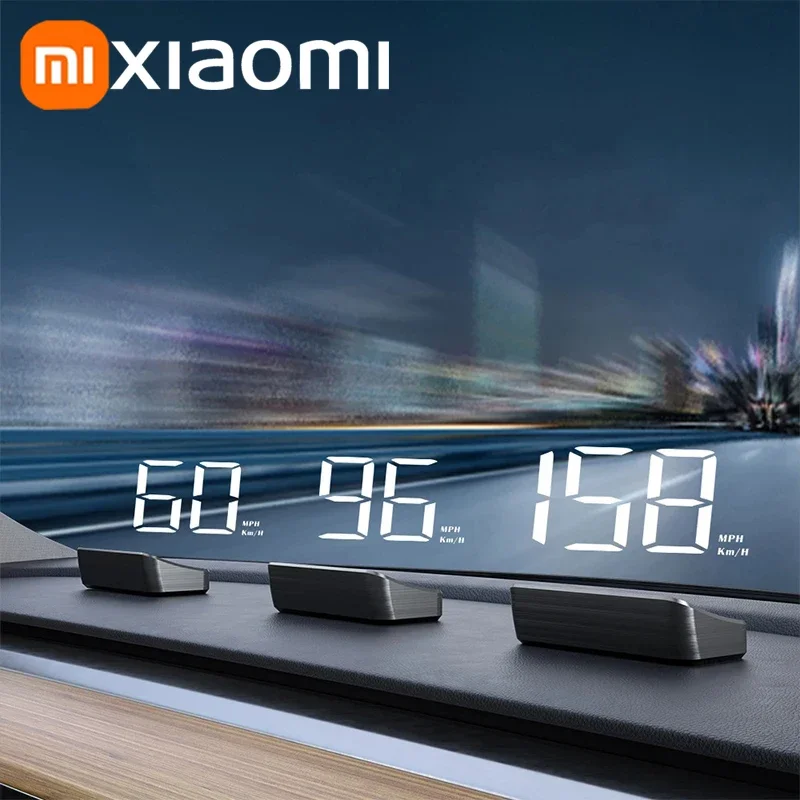 Фото Xiaomi автомобильный спидометр HUD проекционный дисплей цифровой измеритель скорости проектор на лобовом стекле транспортные средства грузовик электроника аксессуары №3