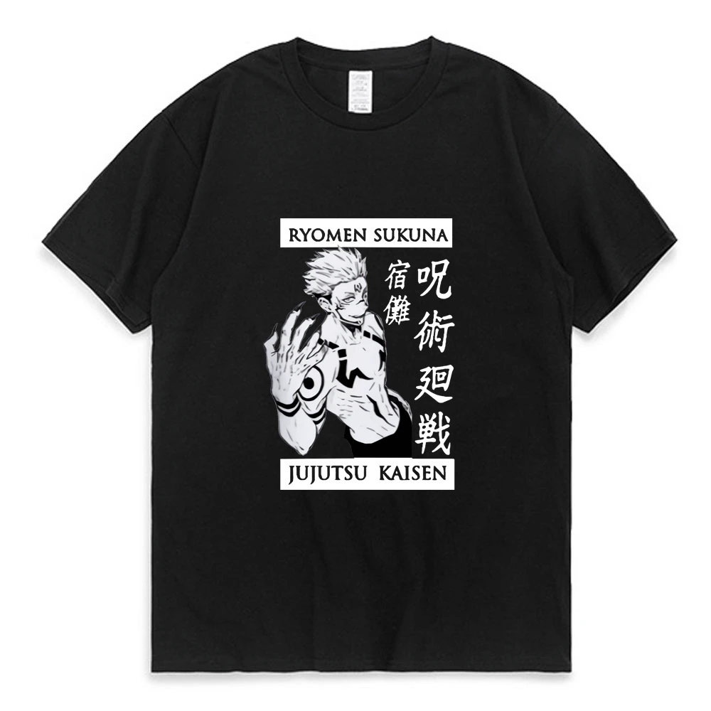 

New Anime Jujutsu Kaisen Ryomen Sukuna Print T Shirt Men Women Japanese Streetwear Teen Trend Short Sleeve Tee Shirt Top T-shirt