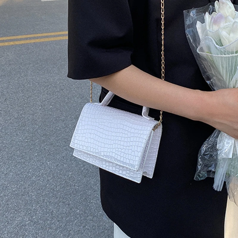 

Women's Chain Crossbody Bags Women Pu Soft Leather Handbags Fashion Brand Luxury Designer Casual Shoulder Bag 2022 Bolsos Mujer