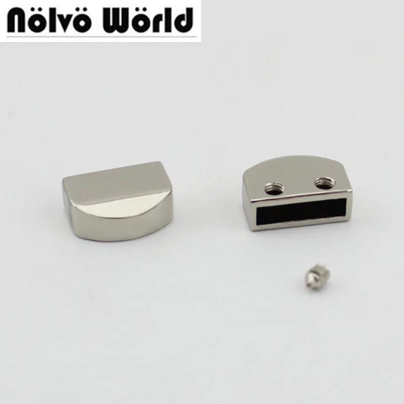 

50pcs 12mm width 4 colors High quality decoration end clips by screws hardware straps tail clasp accessory