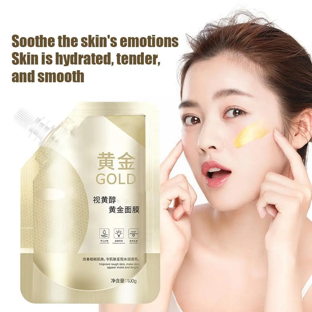 

Золотая маска для лица Retinol, увлажняющая маска для ухода за кожей лица для женщин, женский крем для ухода за кожей лица W4G7