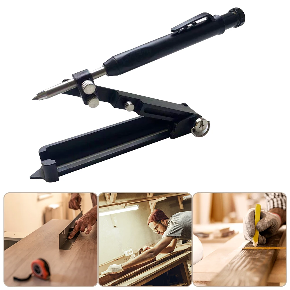 

Adjustable Profile Scribing Ruler Contour Gauge with Lock DIY Woodworking Outlines Circles Precise Measuring Scribing Tools