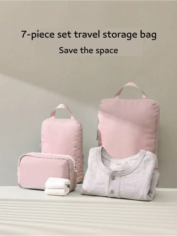 

7set Travel Storage Bags Set Clothes Tidy Organizer Wardrobe Suitcase Pouch Travel Case Shoes Toiletry Underwear Packing Cubes