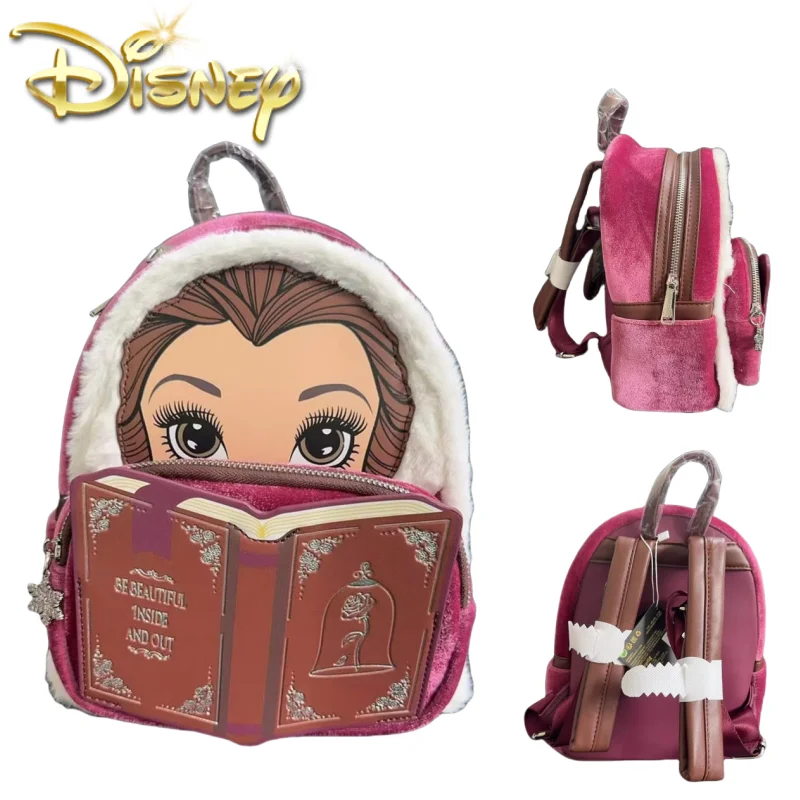 Loungefly Disney Красавица и чудовище плюшевый рюкзак принцессы Белль студенческий