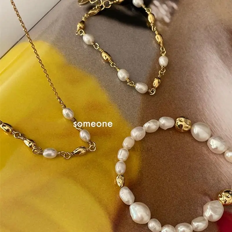 Ожерелье-чокер женское с натуральным пресноводным жемчугом