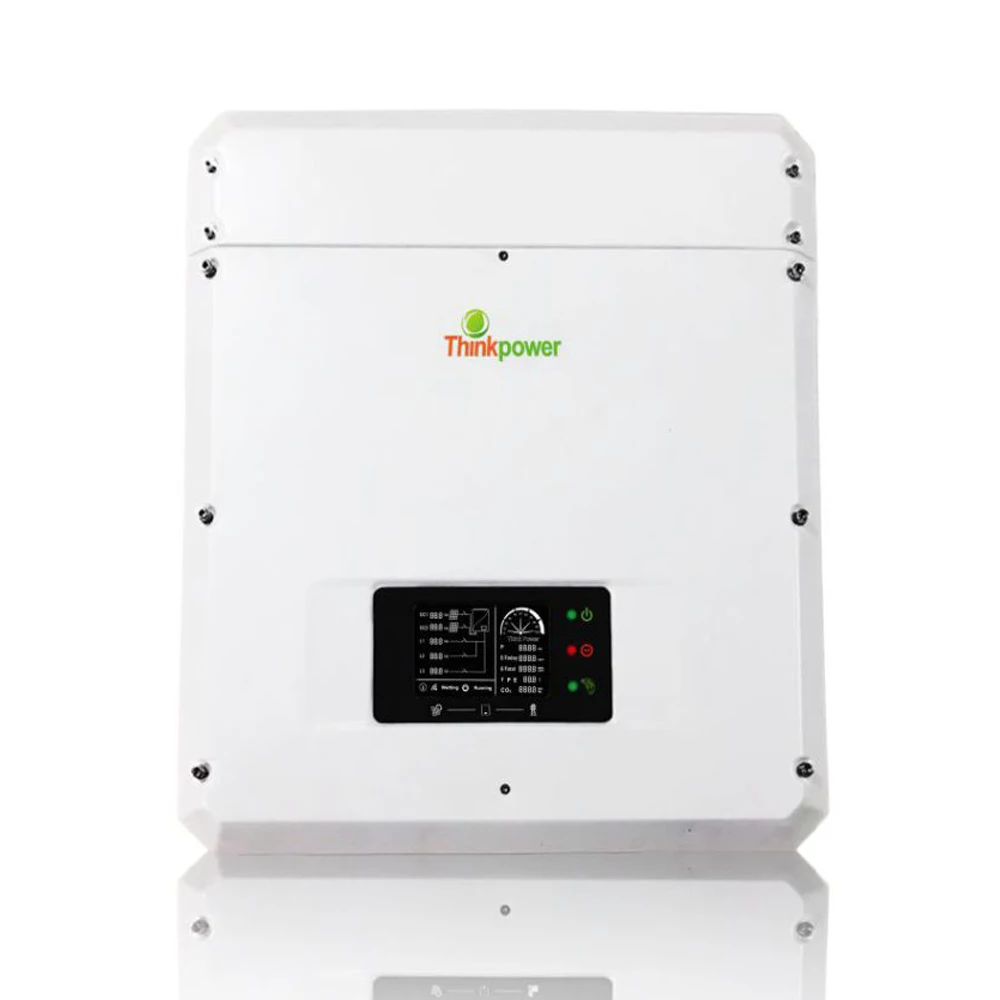 

China Factory On Grid Inverter 8kw 10kw 15kw 20kw Input MPPT Grid Tie Solar Power Inverter for Solar Panel 8000W 10000W Wifi DC