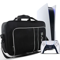 carrying case for ps5 travel bag storage discdigital edition and controllers protective shoulder bag for game cards accessories
