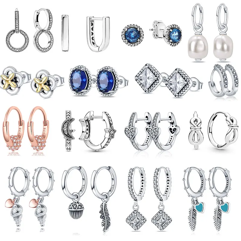 

Лидер продаж, серебряные серьги S925, оригинальные модные женские подарочные украшения, праздничные подарки аксессуары для бутика