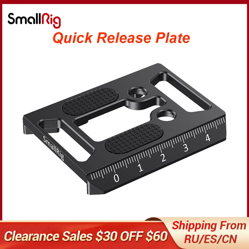 SmallRig Manfrotto 501PL-Type Quick Release Plate for Select SmallRig Cages/DJI Ronin S Gimbal - 2458