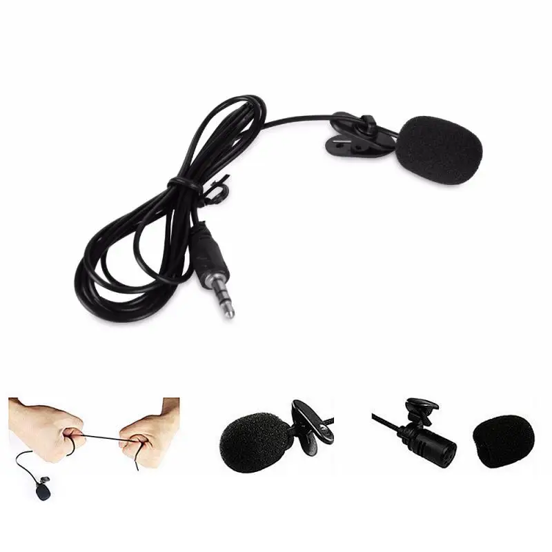 

3.5 mm Wired Mini Microphone Lapel Lavalier Clip Recording Microphone Speaking in Lecture Type-C Mobile Phone Camera Interview