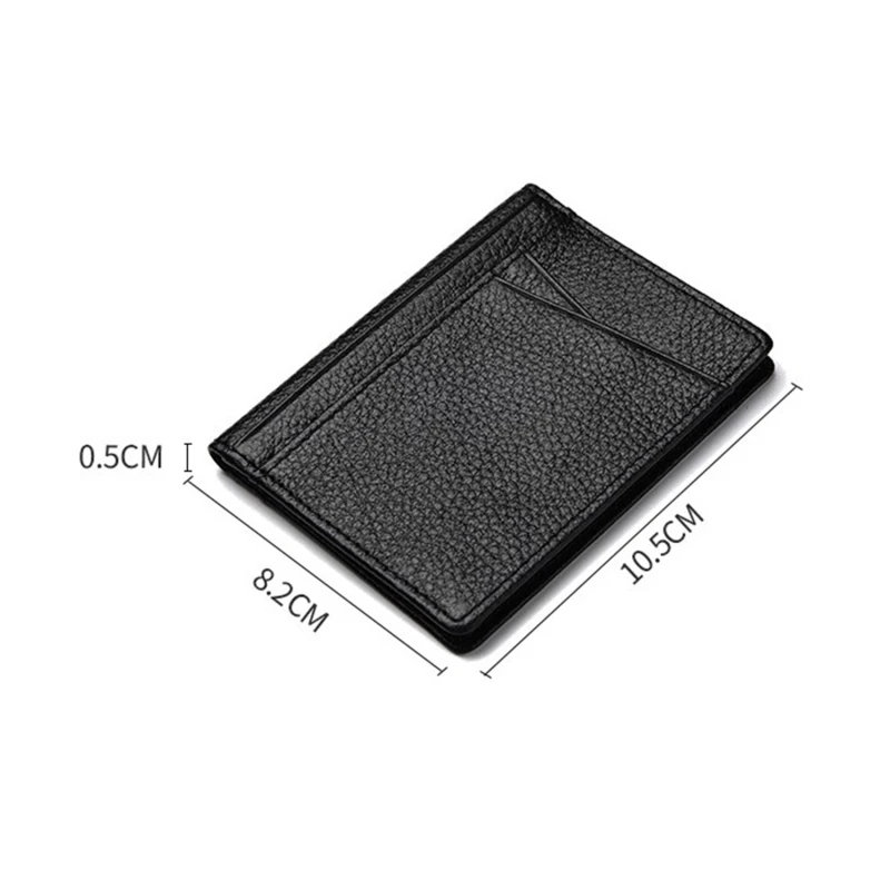 Супертонкий Кошелек Унисекс Из Мягкой Искусственной Кожи Для Кредитных Карт С