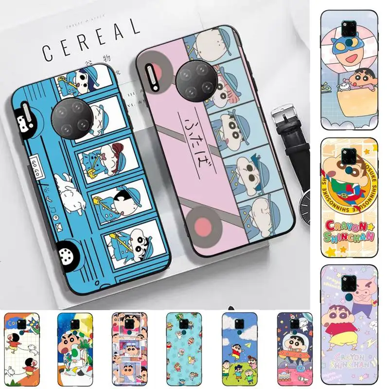 

Bandai Crayon Shin-chan Anime Phone Case for Huawei Mate 20 10 9 40 30 lite pro X Nova 2 3i 7se