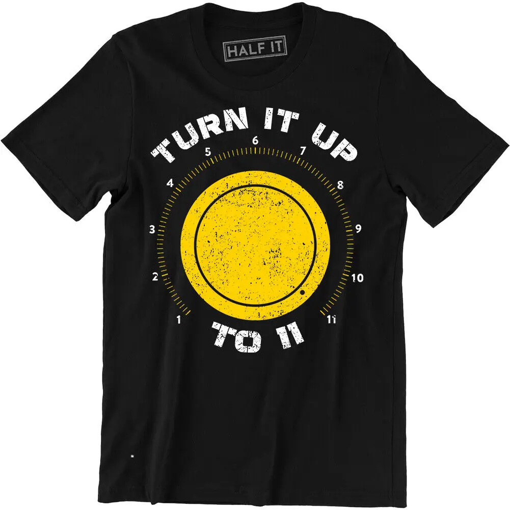 Забавные мужские футболки с изображением музыкальной группы и съемки до 11