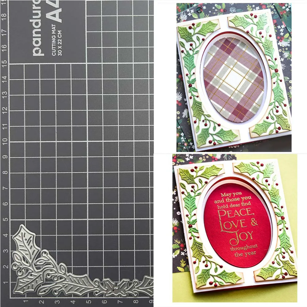 Фотоальбом с изображением листа падуба