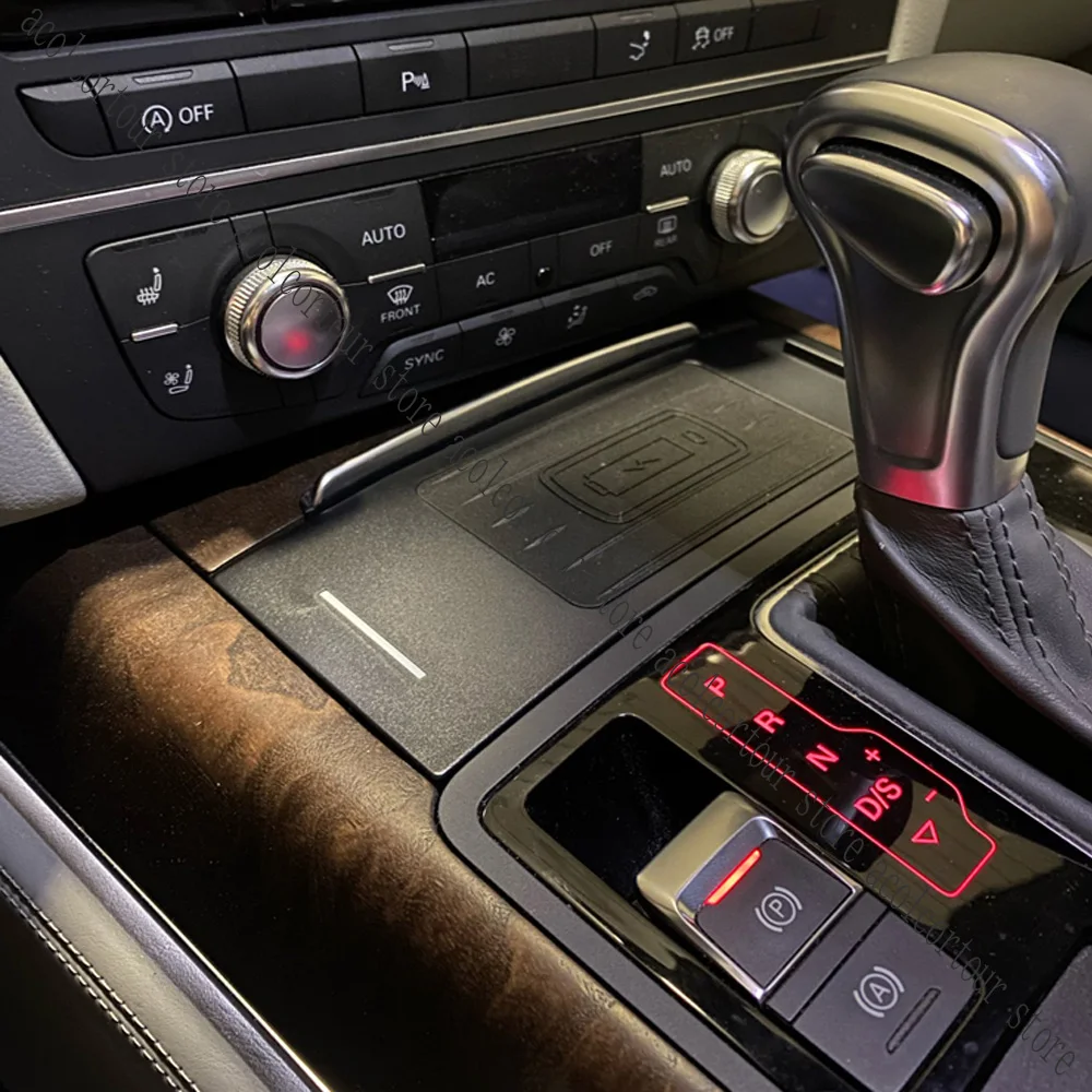 Автомобильное беспроводное зарядное устройство qi для Audi A6 A7 RS6 C7 A4 зарядная плата