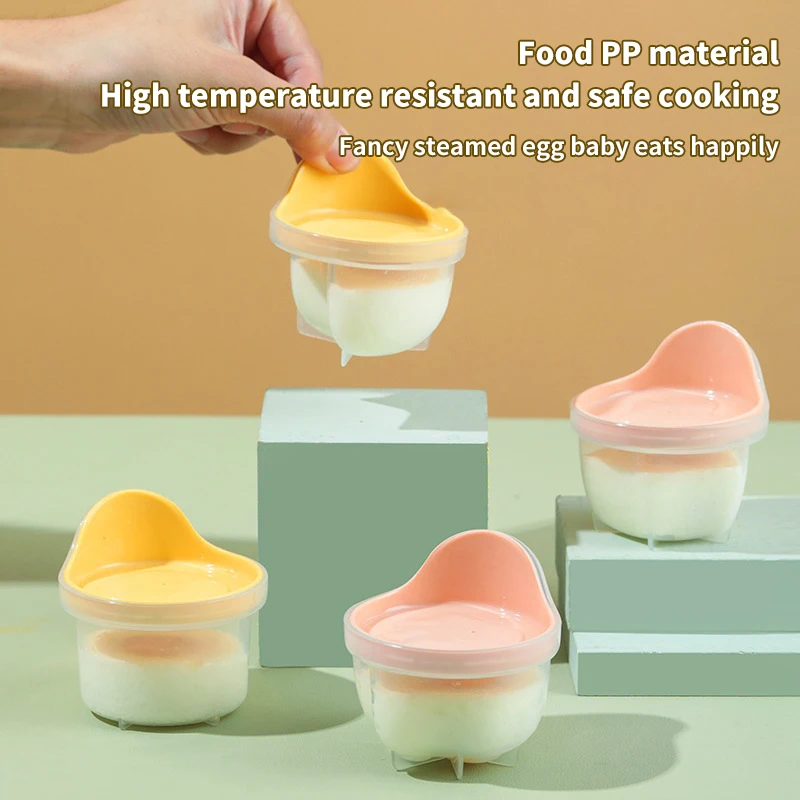

4pcs/Set Egg Boiler With Lid And Brush Baking Cooking Tool Eggs Mold Form Shaper Omelet Mould Kitchen Gadgets Accessories