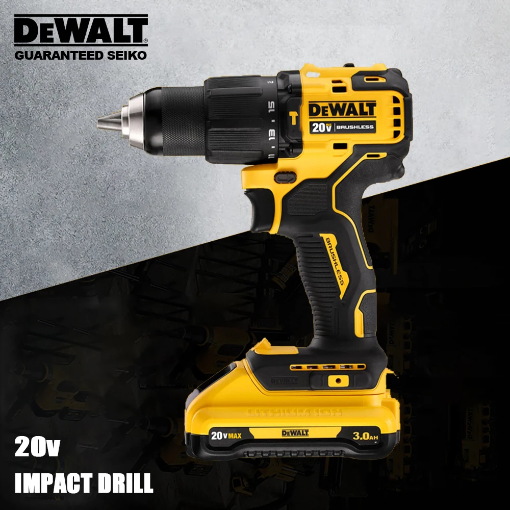 Dewalt Cordless Impact Drill Rechargeable Brushless Dcd709 20v 65nm 1650rpm 28050bpm Multi Protection Universal 18v& 60v Battery