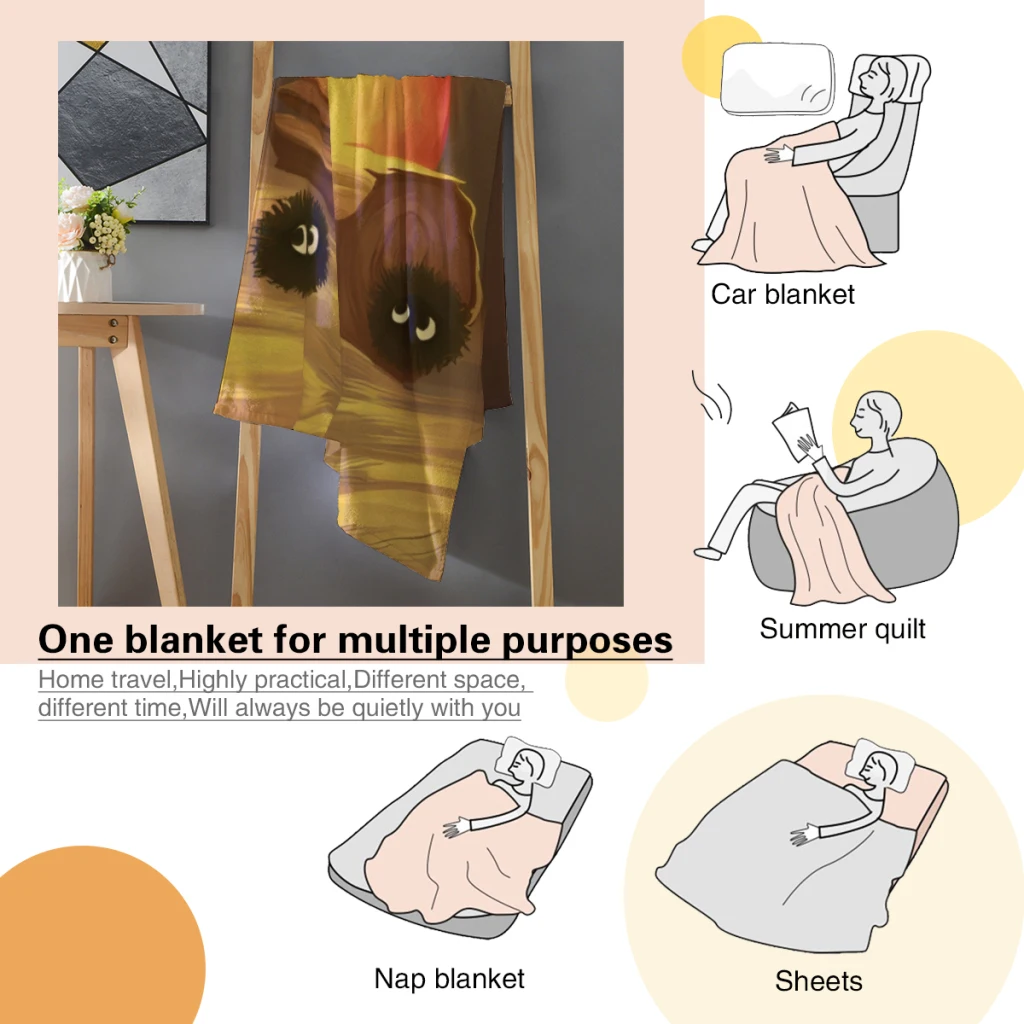 Одеяло Flame Calcifer_NZZGN2 мягкое одеяло для дома спальни кровати дивана пикника