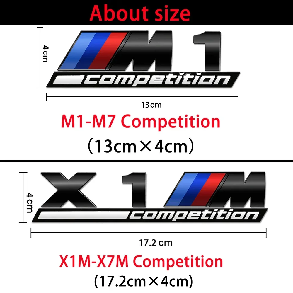 BMW Competition Edition 3D эмблема заднего багажника наклейка для M1 M2 M3 M4 M5 M6 M7 X3M X4M X5m X6m на