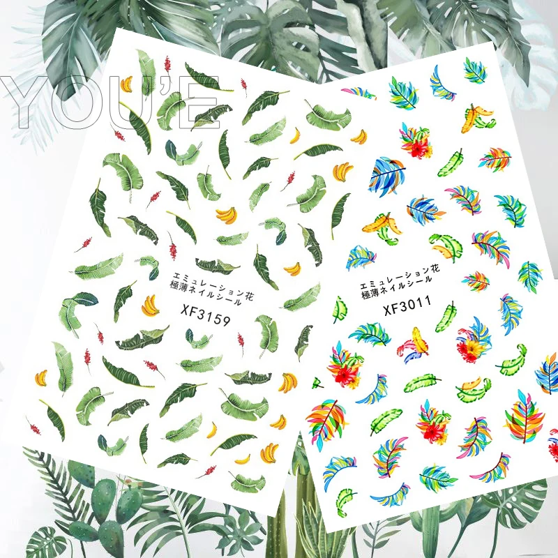 

10 шт., наклейки для дизайна ногтей