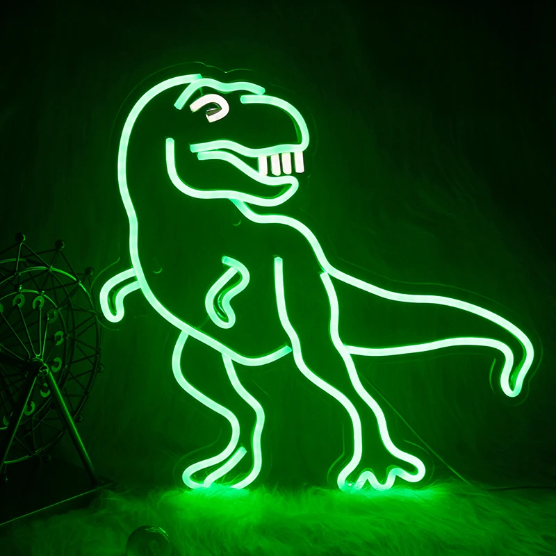 

Wanxing Neon Sign Dinosaur Design LED Neon Light USB Powered Neon Night Lamp Acrylic Wall Hanging Art For Home Kids Room Decor