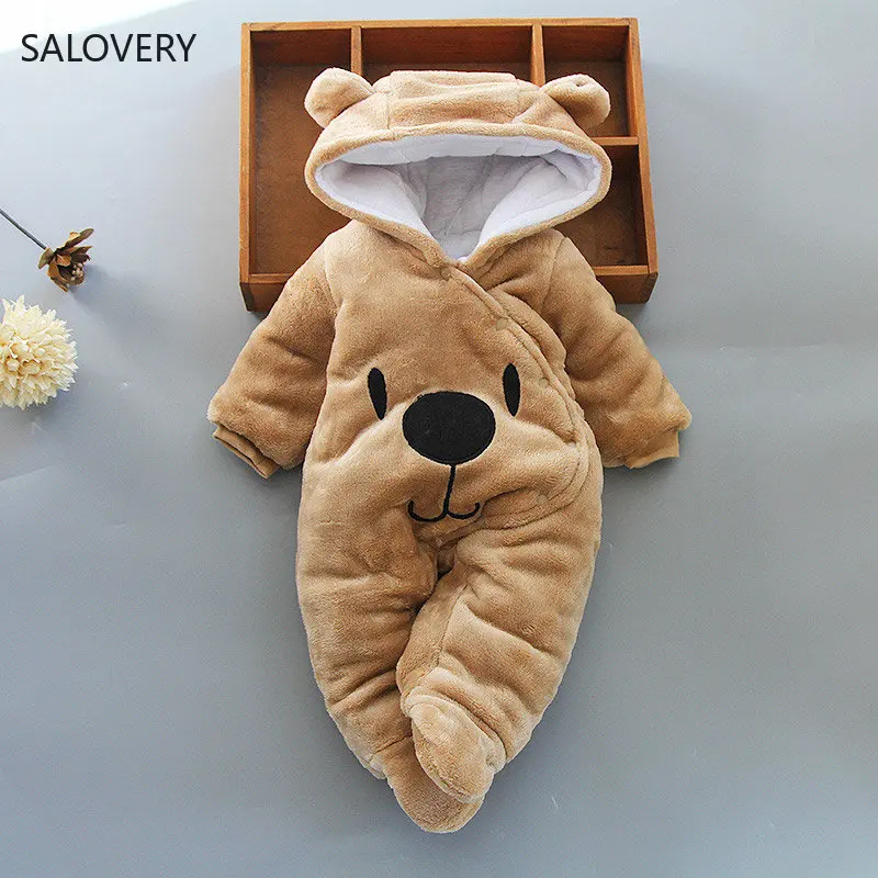 

2022 New Winter Newborn Baby Clothes 3 6 9 12 Months Baby Kids Boys Girls Cotton Warm Clothing Toddler Infant Romper Bodysuit