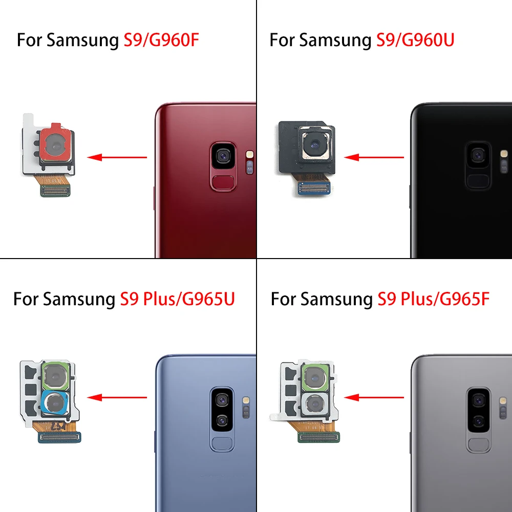 Гибкий кабель модуля задней камеры + замена передней камеры для Samsung S10e S10 Lite S9 Plus G960F G960U G965F G965U (art.: 3920d22a40bfb) - 3920d22a40bfb
